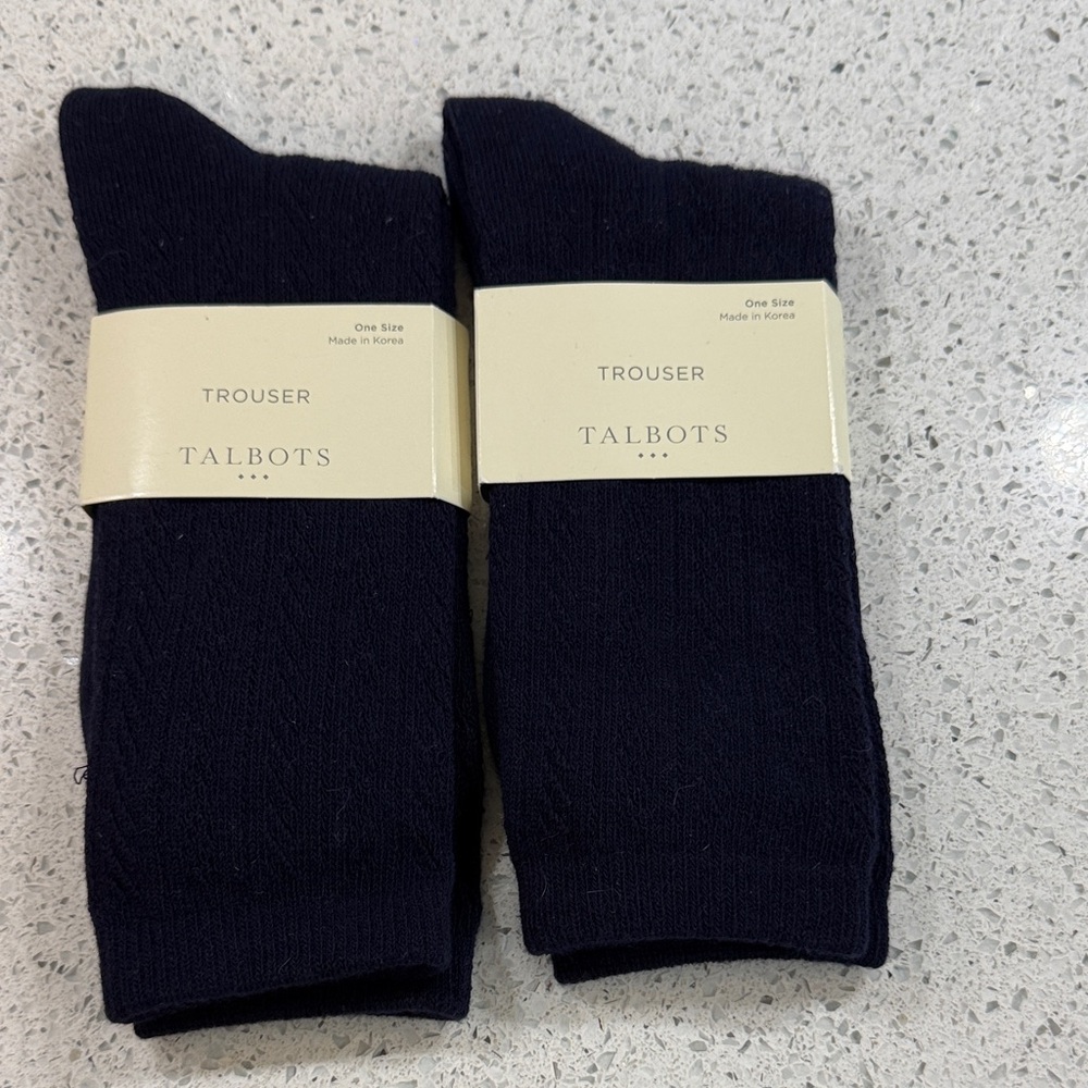 Talbots Dark Blue Trouser Socks